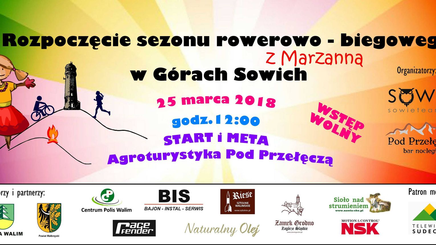 Ii Rozpocz Cie Sezonu Rowerowo Biegowego Z Marzann W G Rach Sowich