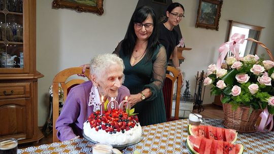 100 urodziny Pani Marii Łukasik z Mokrzeszowa