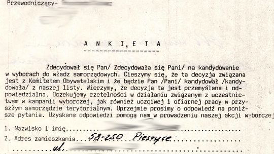 30 LAT ODRODZONEGO SAMORZĄDU W PIESZYCACH