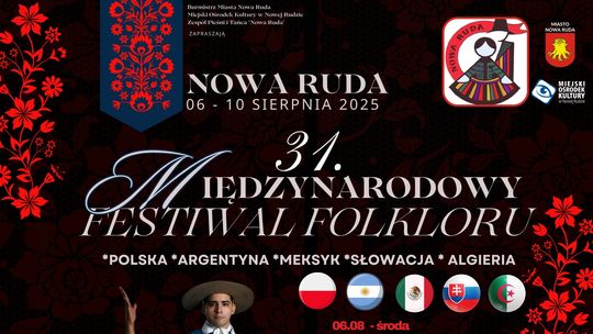 6 sierpnia startuje 31. Międzynarodowy Festiwal Folkloru w Nowej Rudzie!