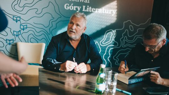 Agnieszka Holland, Aleksander Kwaśniewski, Barbara Nowacka, Andrzej Leder i Magdalena Środa na finał Festiwalu Góry Literatury