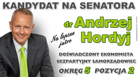 ANDRZEJ HORDYJ POWALCZY O MIEJSCE W SENACIE