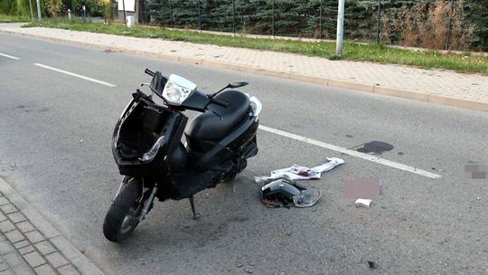 Bielawa. Nietrzeźwy motorowerzysta (2,1 promila) sprawcą zdarzenia drogowego!