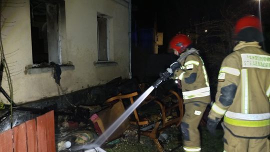 Bielawa. Pożar mieszkania w domu wielorodzinnym na 3-Maja