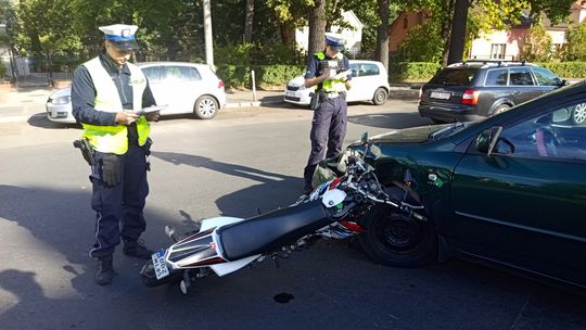 Bielawa, zderzenie motocykla z Toyotą