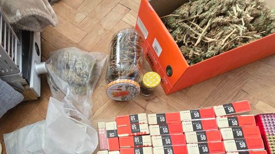 Blisko 1,5 kilograma narkotyków i nielegalna broń