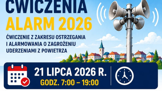 Ćwiczenia systemu alarmowania w powiecie dzierżoniowskim