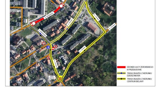 Czasowa organizacja ruchu na Żeromskiego od 1 marca