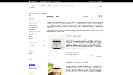 Czym są kapsułki CBD konopne?