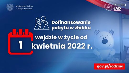 Dofinansowanie do pobytu w żłobku już od dzisiaj! Rodzicu, złóż wniosek