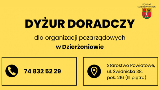 Dyżury doradcze i szkoleniowe dla organizacji pozarządowych w 2026 roku