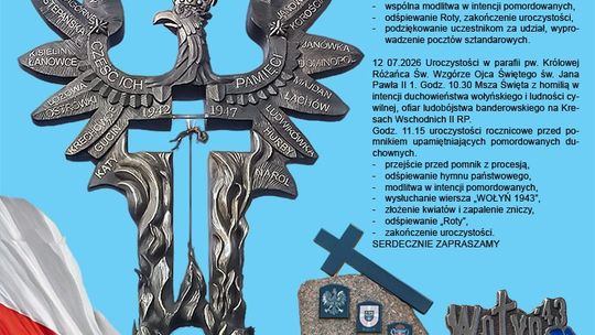 Dzierżoniów. Narodowy Dzień Pamięci Ofiar Ludobójstwa -zaproszenie