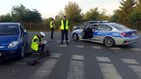 Dzierżoniów. Wypadek z udziałem hulajnogi