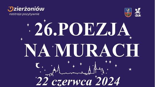 Dzierżoniowski Ośrodek Kultury zaprasza na "Poezję na murach".