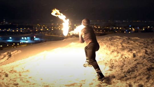 FIRESHOW NA SZCZYCIE BIELAWSKIEJ ŁYSEJ GÓRY