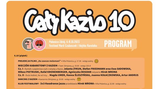 Hirek Wrona zaprasza na 10 Festiwal Cały Kazio w Polanicy-Zdroju [wideo]