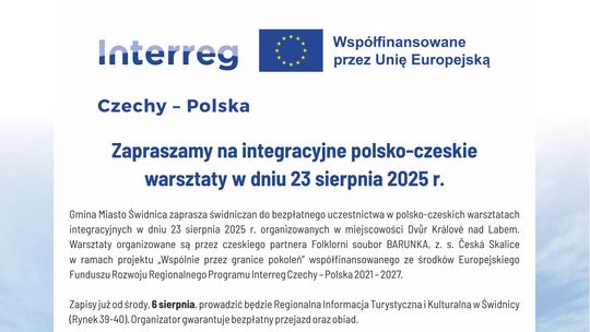 Integracja bez granic – polsko-czeskie warsztaty już 23 sierpnia