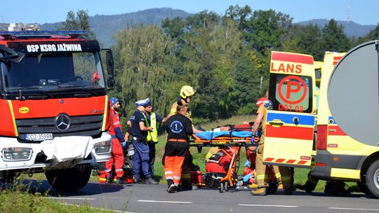 Interwencja LPR do zderzenia motocyklistów