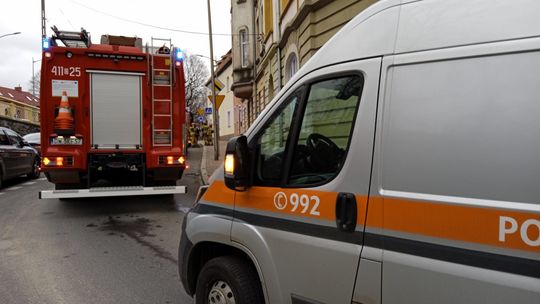 Interwencja straży na Krasickiego w Dzierżoniowie