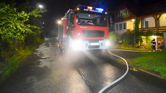 Interwencje strażaków po ulewie w powiecie dzierżoniowskim