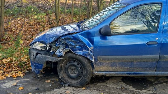 Jaźwina, zderzenie Dacii z ciężarówką