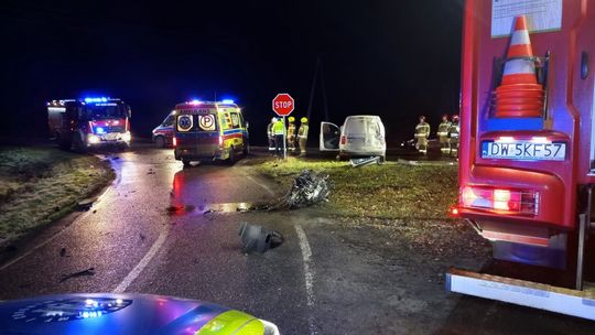 Jaźwina, zderzenie Volkswagena z ciężarówką