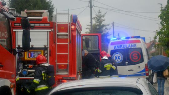 JEDNA OSOBA RANNA W WYBUCHU PIECA  