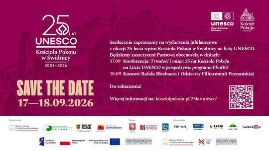 Jubileusz 25-lecia Kościoła Pokoju w Świdnicy na liście UNESCO