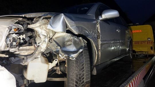 Kamionki, nietrzeźwy kierowca spowodował kolizję