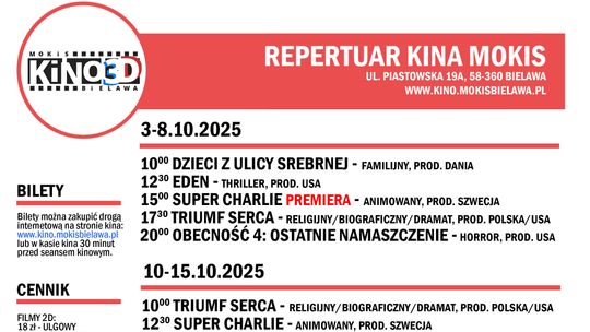Kino MOKiS w Bielawie zaprasza w październiku na seanse