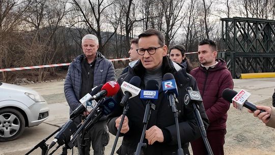 Konferencja prasowa Mateusza Morawieckiego w Krosnowicach