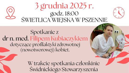 „KONTROLUJĘ, BO NIE RYZYKUJĘ!” – WYJĄTKOWE SPOTKANIE DLA KOBIET POŚWIĘCONE PROFILAKTYCE NOWOTWOROWEJ