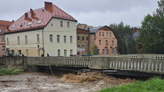 Lądek Zdrój pod wodą