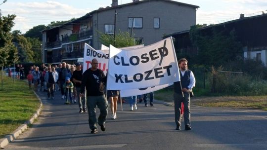 Łagiewniki. Protest mieszkańców przeciwko uciążliwości (smrodowi) biogazowni