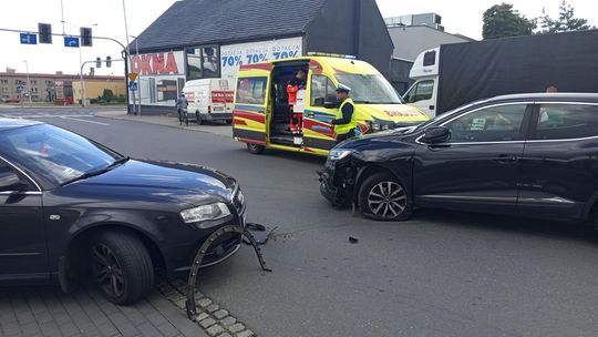 Łagiewniki, zderzenie Audi z Reno