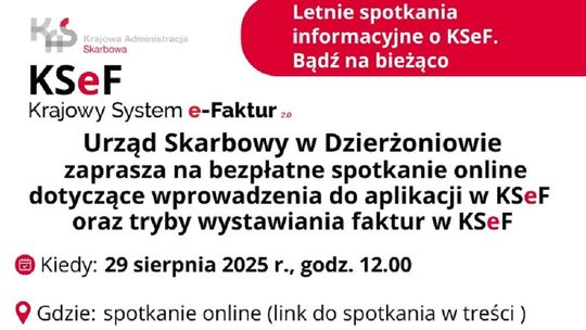 Letnie spotkania informacyjne o KSeF. Bądź na bieżąco