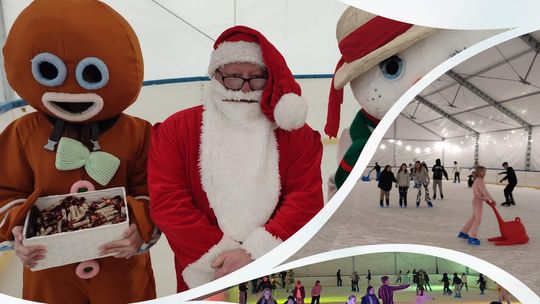 Lodowisko z Mikołajem