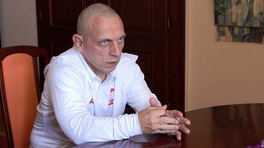 Mariusz Tomczyk z wizytą w burmistrza Bielawy