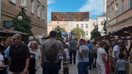 Miodobranie na dzierżoniowskim Rynku