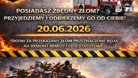 Mościsko. Druhowie z Ochotniczej Straży Pożarnej prowadzą zbiórkę złomu