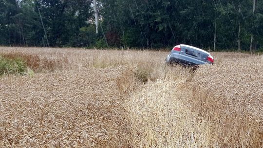 Mościsko. Nietypowy "żniwiarz " w Audi