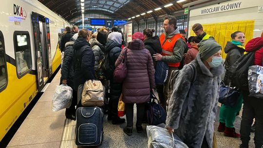 NA DOLNY ŚLĄSK WRÓCIŁ KOLEJNY POCIĄG HUMANITARNY Z UKRAINY