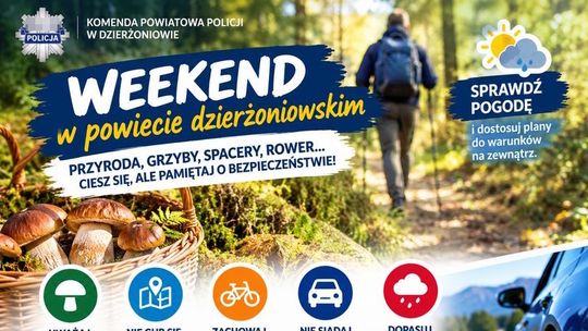 Na grzyby, na spacer, na rower – dzierżoniowscy policjanci przypominają o bezpieczeństwie