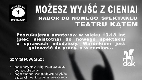 Nabór do Teatru Kątem w DOK Dzierżoniów