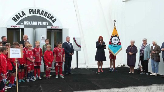 Nadanie imienia Oskara Plinty hali pneumatycznej w Dzierżoniowie