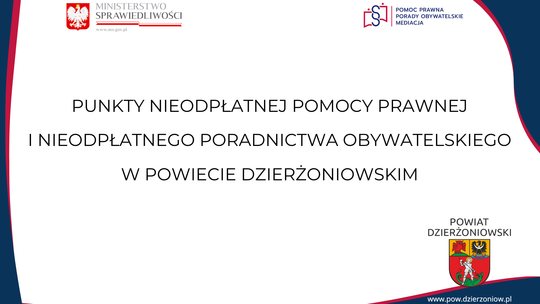 Nieodpłatna pomoc prawna w powiecie dzierżoniowskim w 2026 roku