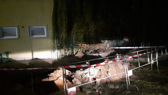 Niewybuch znaleziony  na stadionie miejskim w Dzierżoniowie.