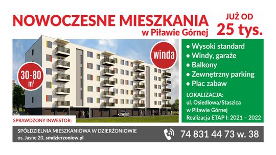 NOWE MIESZKANIA W PIŁAWIE GÓRNEJ