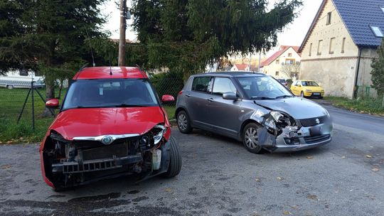 Ostroszowice, zderzenie Skody z Suzuki