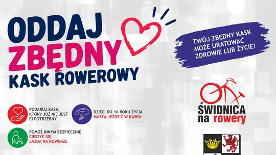 Podaruj bezpieczeństwo. Świdnica rusza ze zbiórką kasków rowerowych dla dzieci